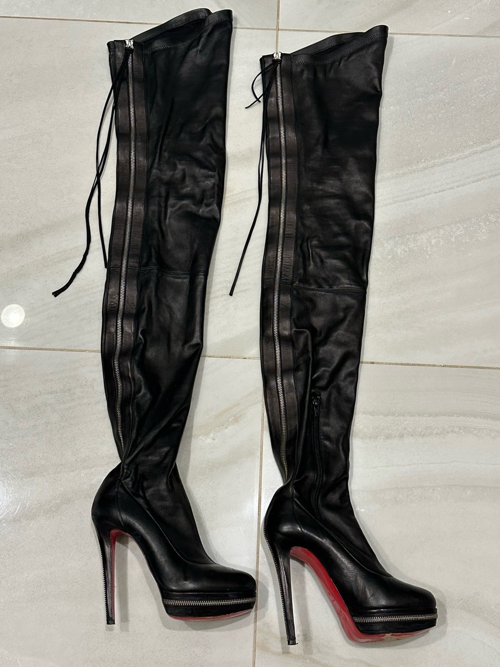Christian Louboutin Unique 140 Nappa OTK platform boots
